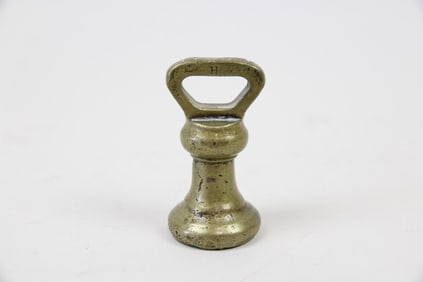 Victorian Sculptural Brass Bell Weight, Paperweight