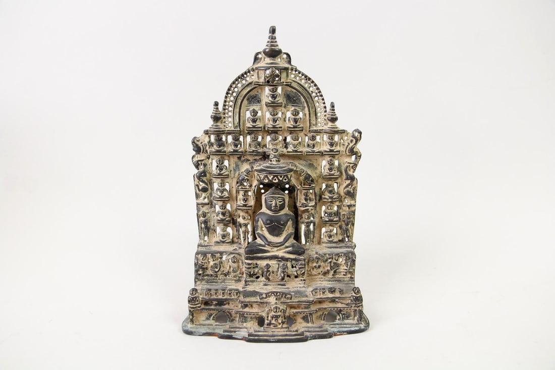 Jain Tirthankara Bronze Stele, Shrine (1 of 8)