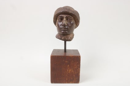 Mounted Neoclassical Bust of Gudea by Alma Studio