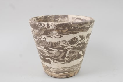 Cody Hoyt Signed Marbled Studio Pottery Planter