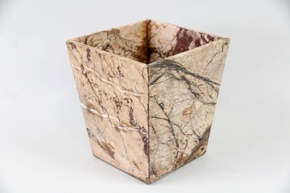 Marble Planter Container or Wastepaper Basket