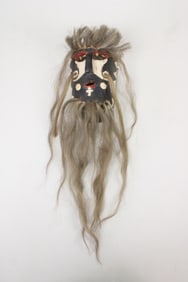 Carved & Painted Wood Yaqui or Mayo Pascola Dance Mask