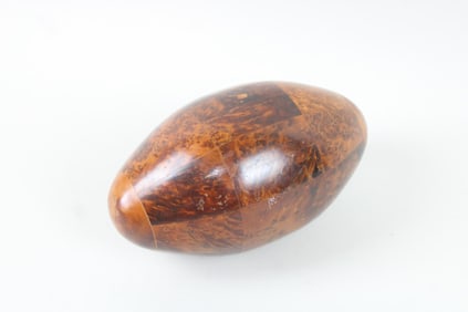 Egg Shaped Burled Wood Sculpture