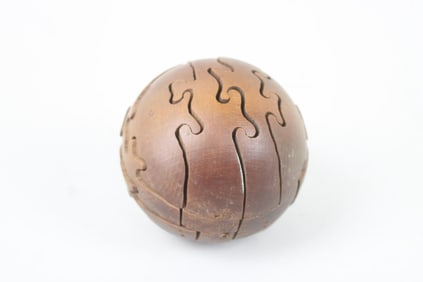 Ball Shaped Wooden Brain Teaser Puzzle