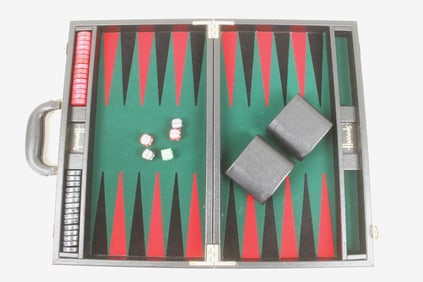 Harrods Backgammon Set with Travel Case