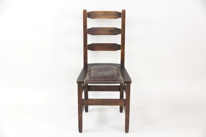 Stickley Bros. Mission Oak & Leather Chair