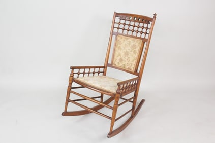 Aesthetic Movement Stick & Ball Rocking Chair