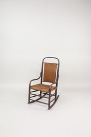 Grove M. Harwood and Robert Wood Rocking Chair, Shaker Style