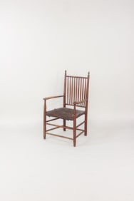 Shaker Chair with Crusty Leather Seat