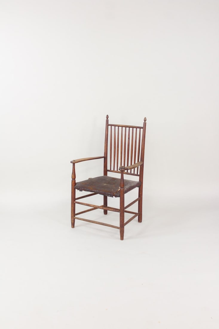 Shaker Chair with Crusty Leather Seat (1 of 19)