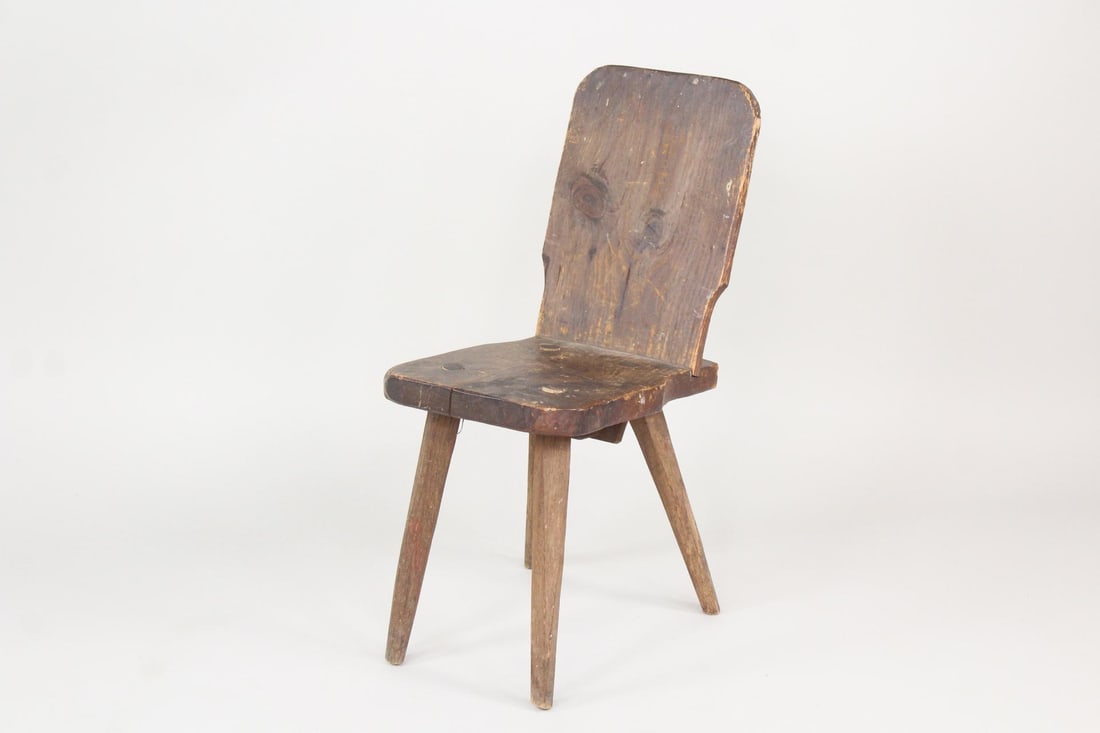 Primitive Swedish Wooden Farmer's Chair (1 of 12)