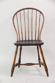 Early Faux Bamboo Bow Back Windsor Chair