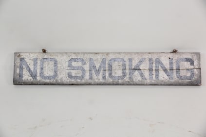 Weathered Double-Sided "No Smoking" Sign
