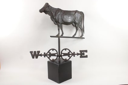 Standing Cow Weathervane with Directionals
