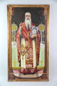 Giant Painting by Theodore Tsavalas "The Blessing" 1940