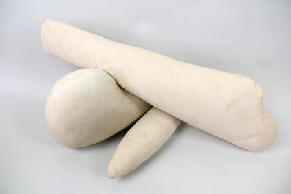 Group of 3 Stuffed Fabric Soft Sculptural Pieces