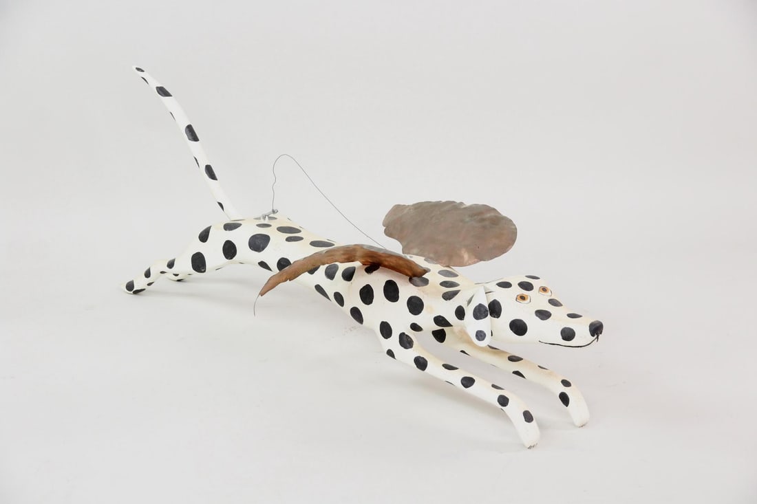 Roy Minshew Folk Art Flying Angel Dalmation Sculpture (1 of 11)