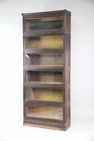 Sectional Stacking Oak Barrister Bookcase, 1 of 4