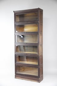 Sectional Stacking Oak Barrister Bookcase, 2 of 4