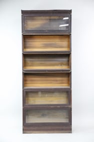 Sectional Stacking Oak Barrister Bookcase, 3 of 4