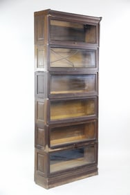 Sectional Stacking Oak Barrister Bookcase, 4 of 4