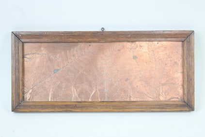 Arts & Crafts Fern Copper Repousse Wall Art