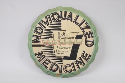 Painted Wood Doctor's Office Sign "Individualized Medicine"