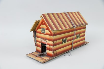 Antique Folk Art Noah's Ark Toy & Animals