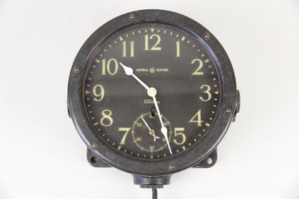 General Electric Telechron US Navy Deck Clock