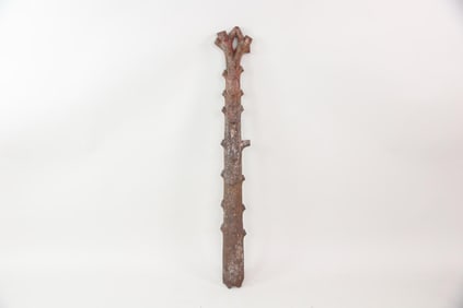 Cast Iron Faux Bois Figural Tree Trunk Hitching Post