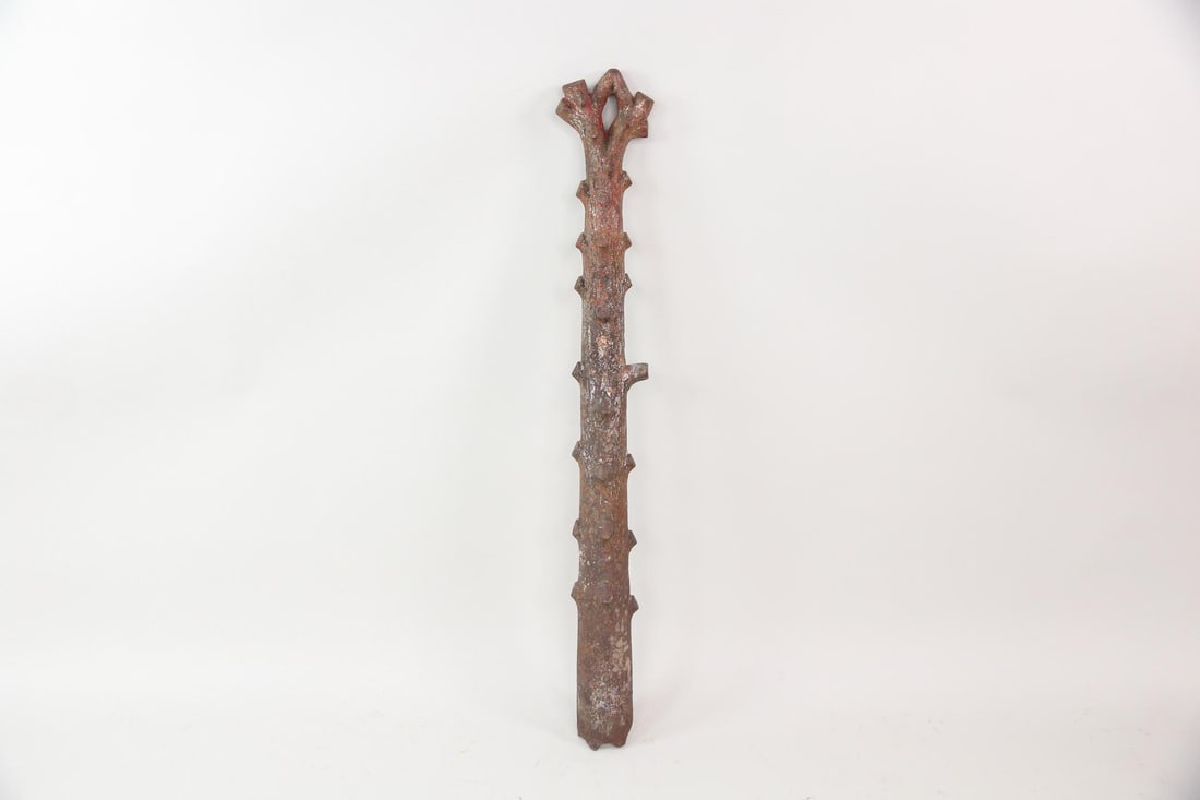 Cast Iron Faux Bois Figural Tree Trunk Hitching Post (1 of 7)