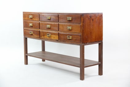 Herbalist Apothecary Multidrawer Cabinet Console