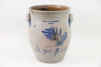 Tyler & Dillon/Albany Decorated Stoneware Crock with Price $1.00