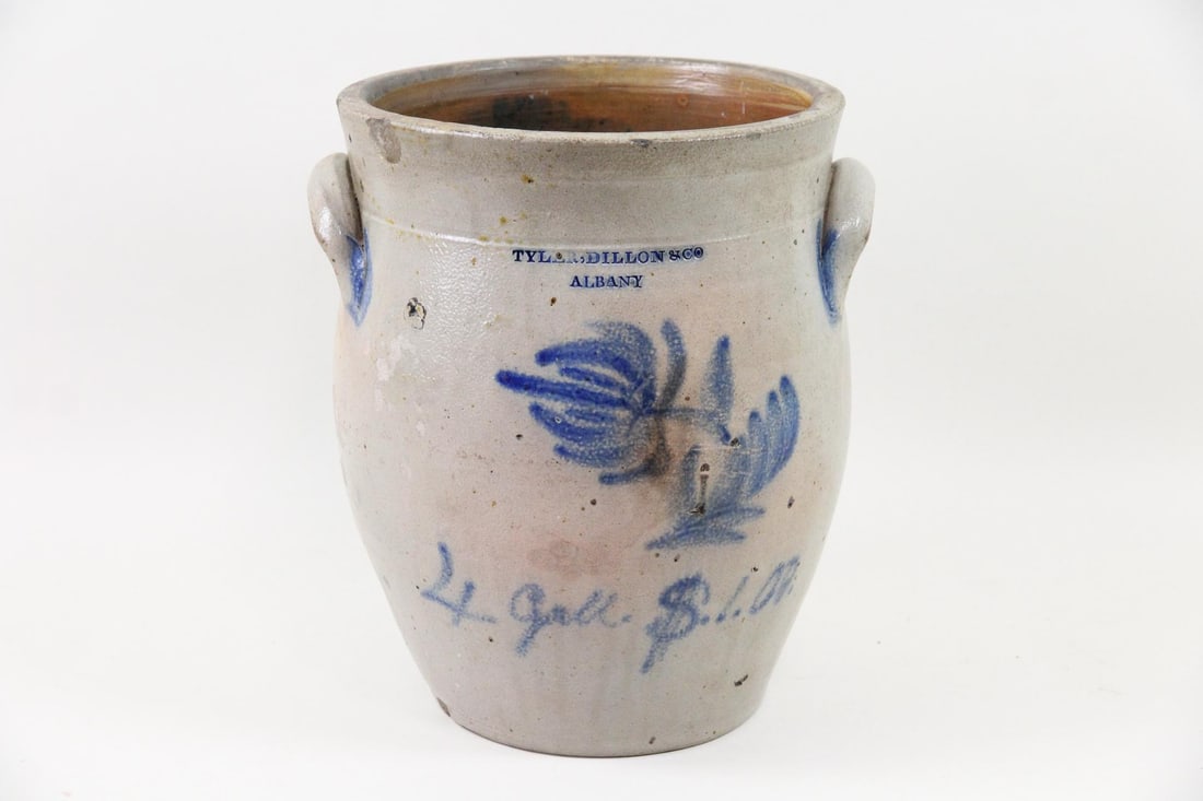 Tyler & Dillon/Albany Decorated Stoneware Crock with Price $1.00 (1 of 11)