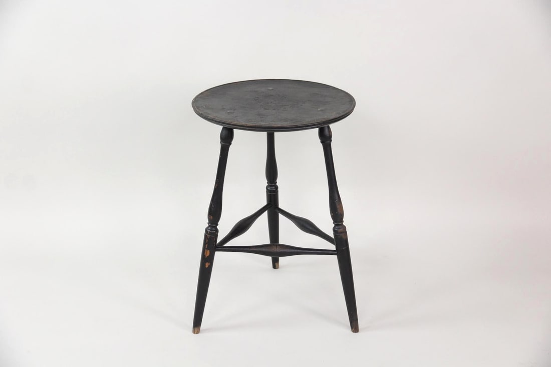 Black Windsor Candle Stand Table, Bill Wallick (1 of 10)