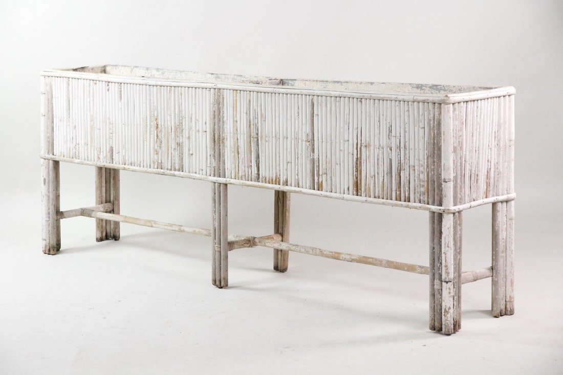 Adirondack White Painted Twig Planter (1 of 16)