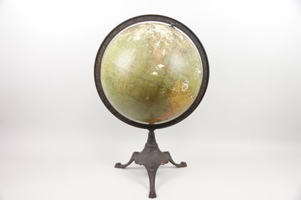 Andrews & Co. 18 Inch Terrestrial Globe with Cast Iron Base
