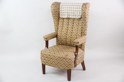 Original Orient Express Pullman Train Wingback Chair, 2 of 3
