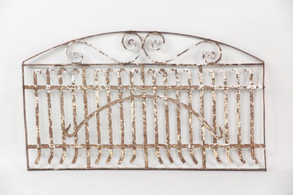 Wrought Iron Architectural Element, Gate or Transom Grille