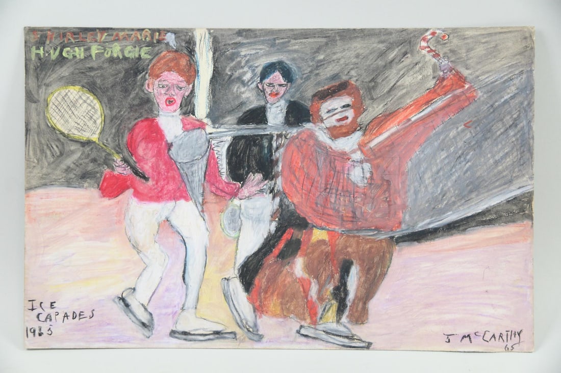 Justin McCarthy Outsider Art Drawing "Ice Capades" (1 of 9)