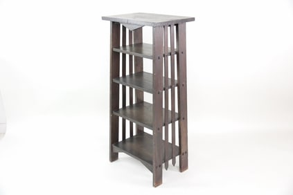 Arts & Crafts Mission Oak 4 Tier Bookshelf