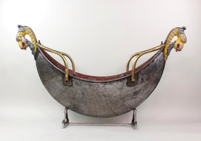 Large 2-Seat Carnival Gondola with Carved Dragons