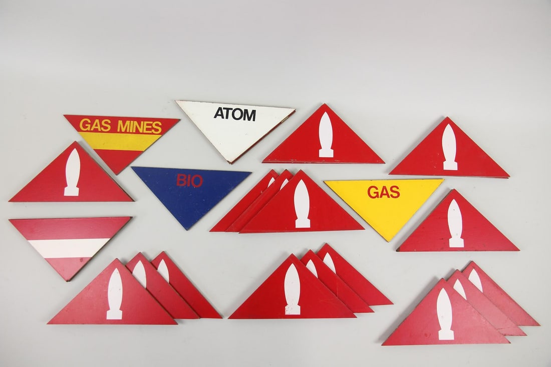 Lot of 22 Military Hazard Warning Signs (1 of 10)