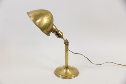 Bradley Hubbard Adjustable Brass Desk Lamp