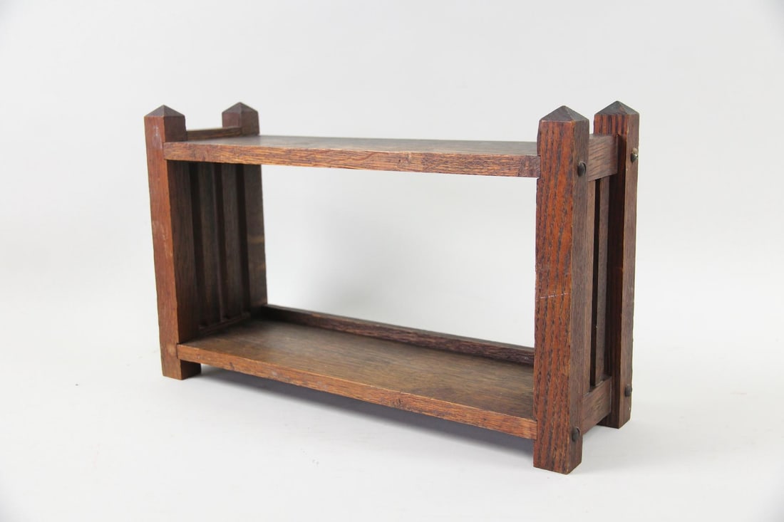 Small Arts & Crafts Mission Oak Bookshelf (1 of 8)