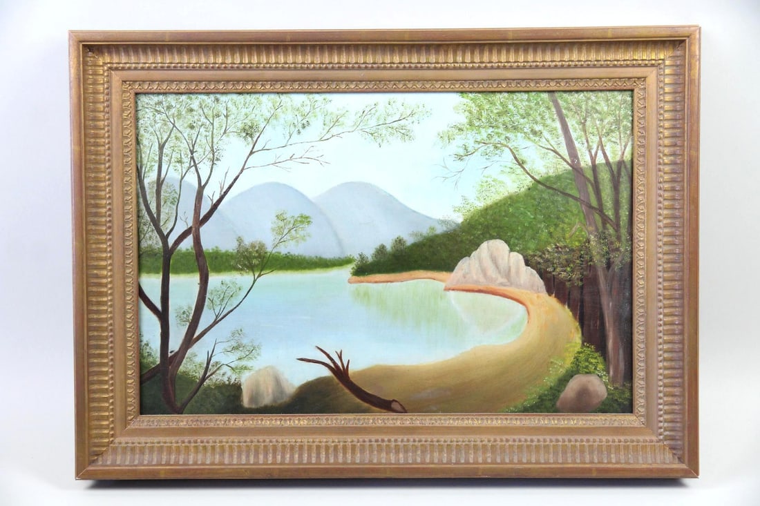 Hudson River Valley Naive Landscape Painting (1 of 8)