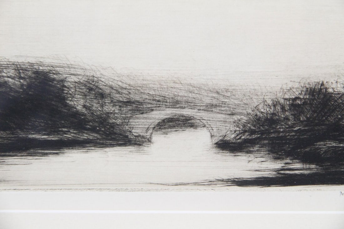 Joseph Gray Etching "Bridge Doon" - 6