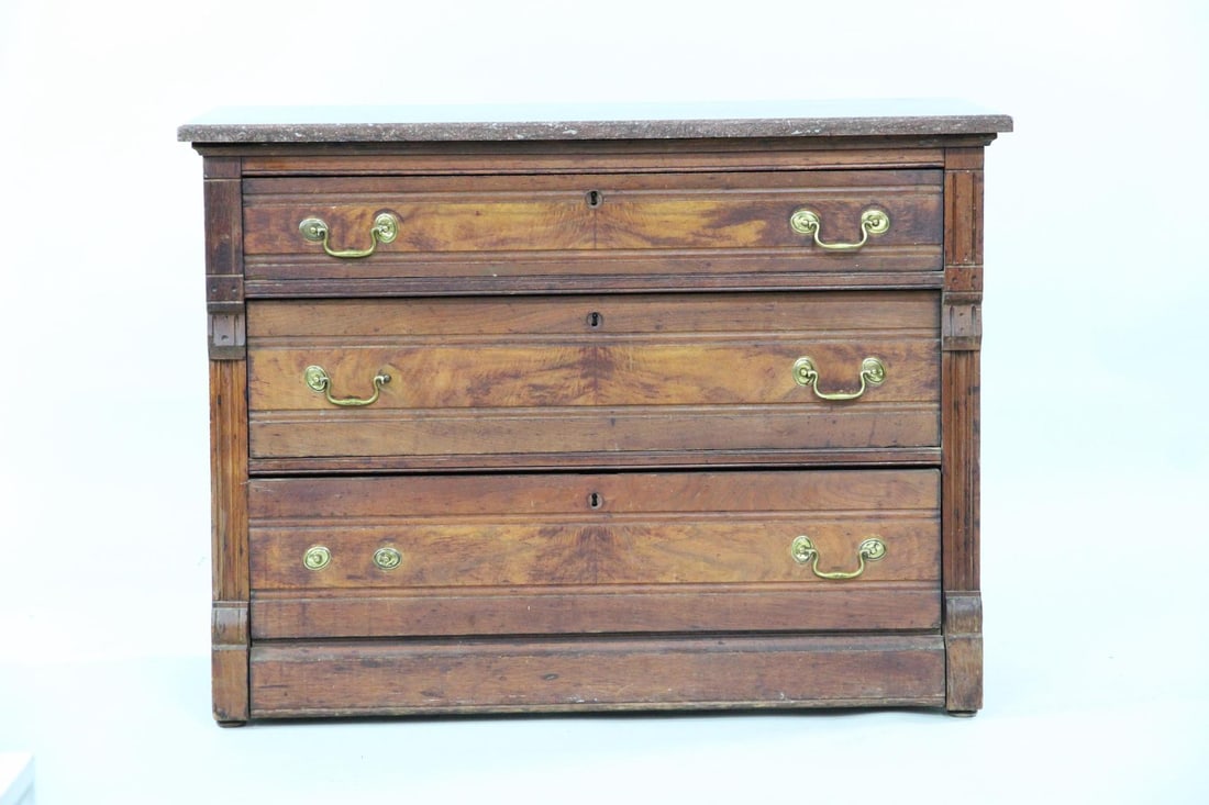 Eastlake Marble Top Chest of Drawers (1 of 12)