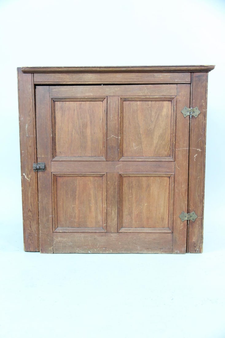 19th C. Table Top Paneled Door Cabinet (1 of 15)