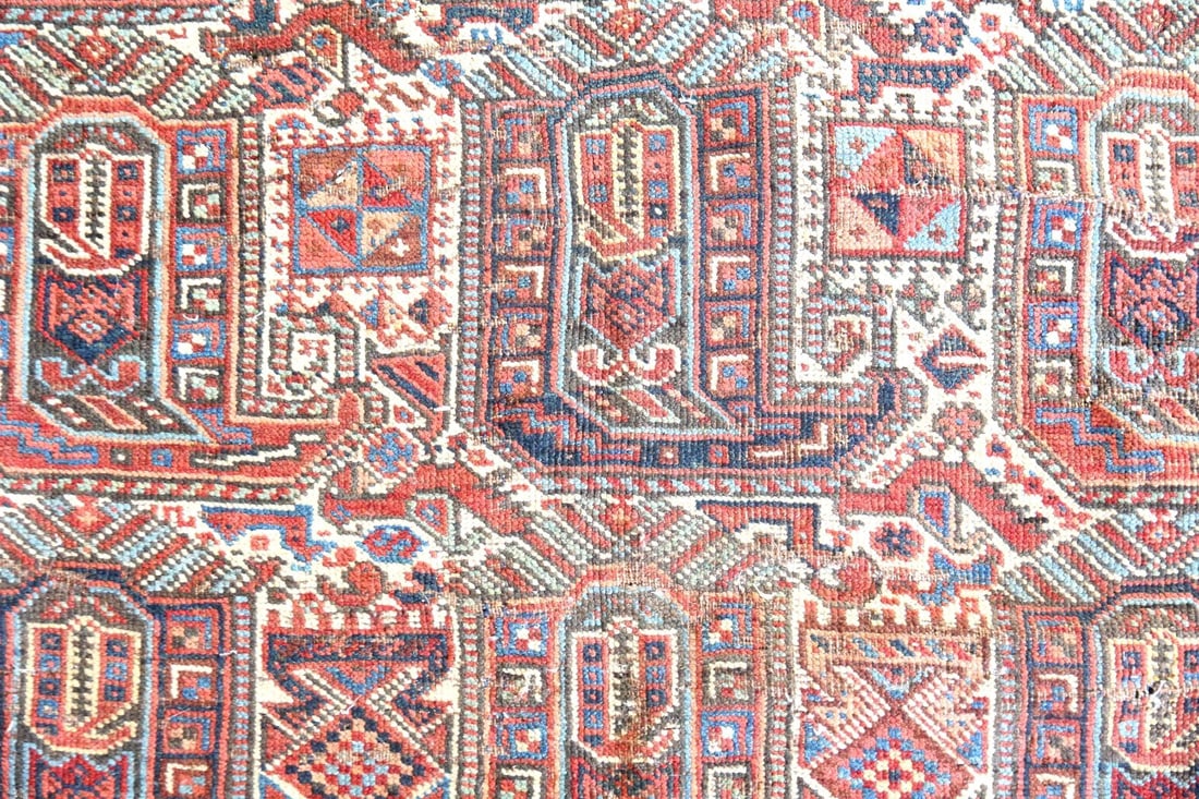 Tribal Persian Afshar Wool Throw Rug (1 of 11)